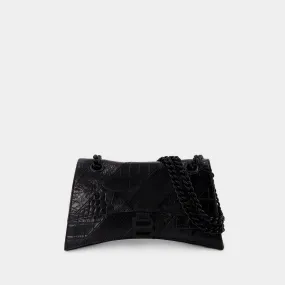 Balenciaga  Crush Chain S Bag - Balenciaga - Leather - Black