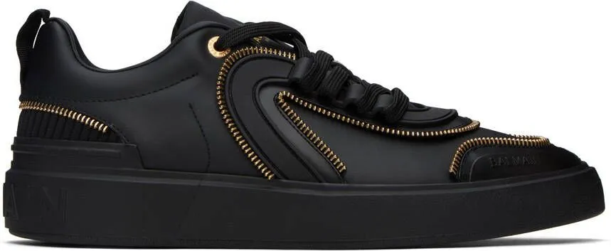 Balmain Black B-Skate Zip Sneakers