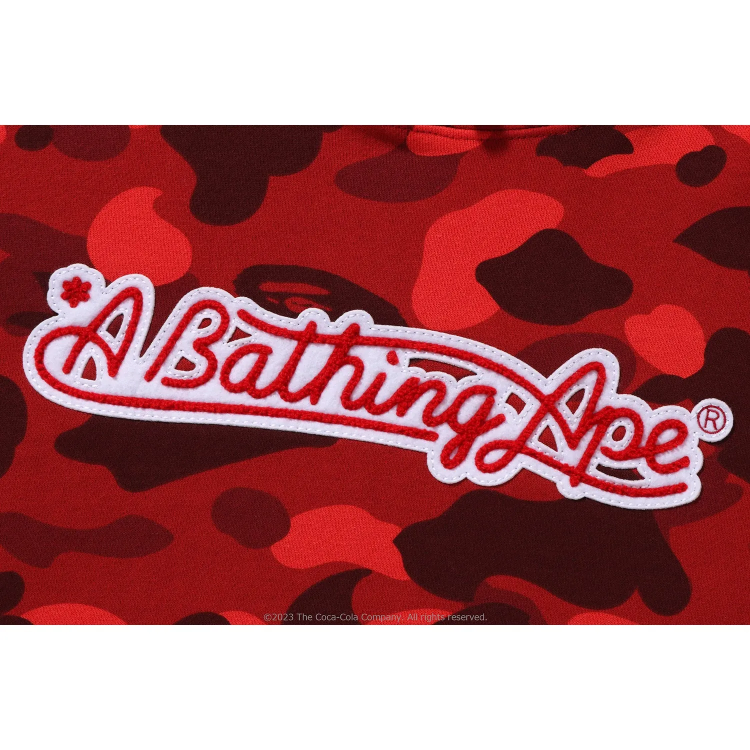 BAPE X COCA-COLA COLOR CAMO APE HEAD PULLOVER HOODIE MENS