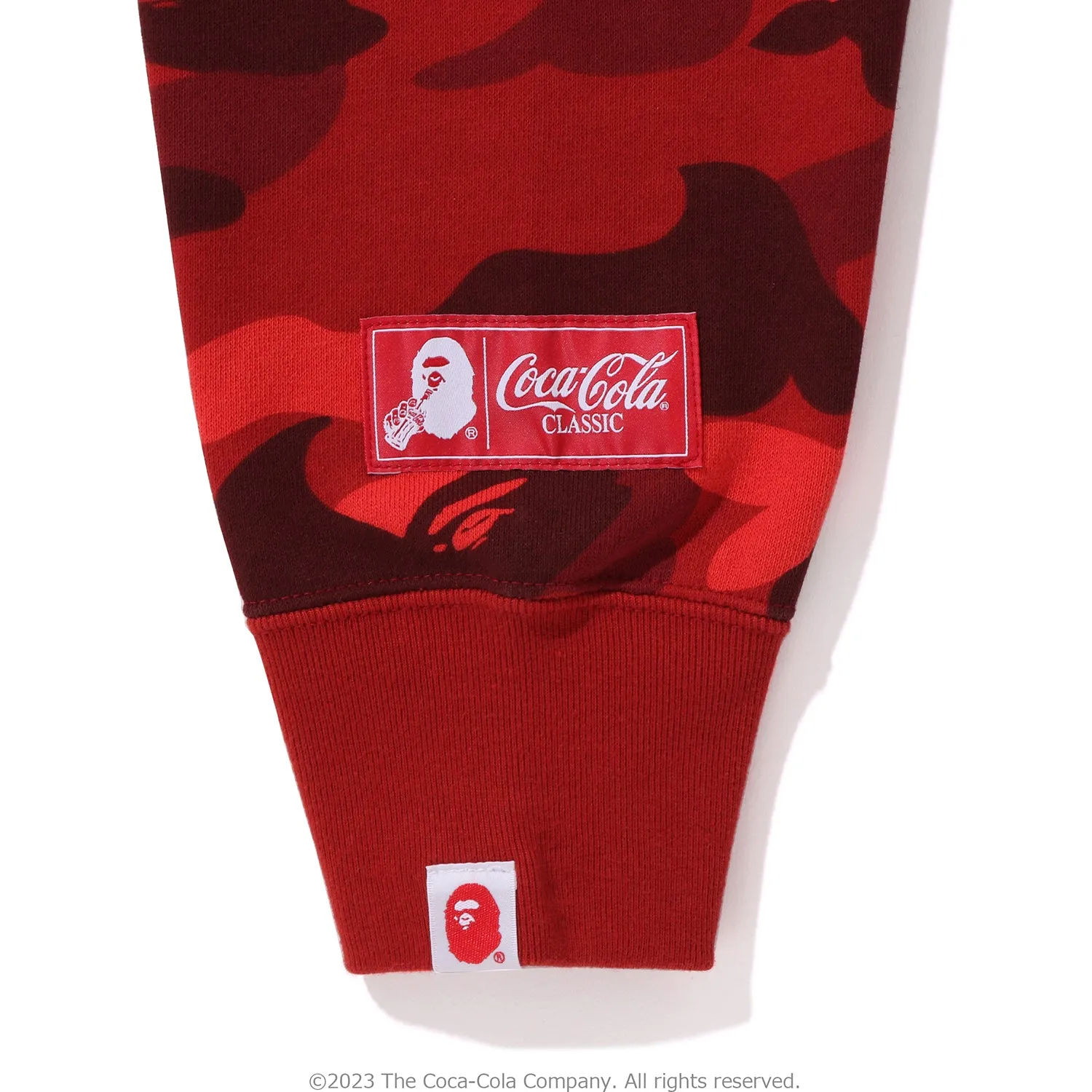 BAPE X COCA-COLA COLOR CAMO APE HEAD PULLOVER HOODIE MENS