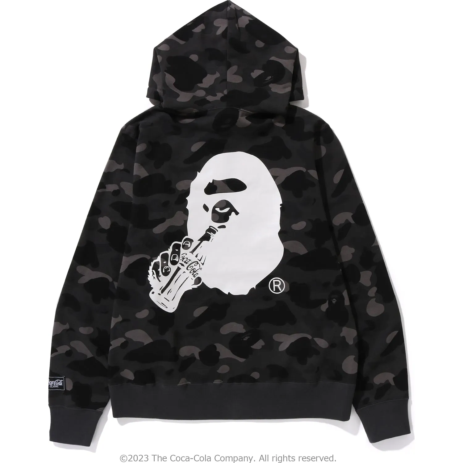 BAPE X COCA-COLA COLOR CAMO APE HEAD PULLOVER HOODIE MENS