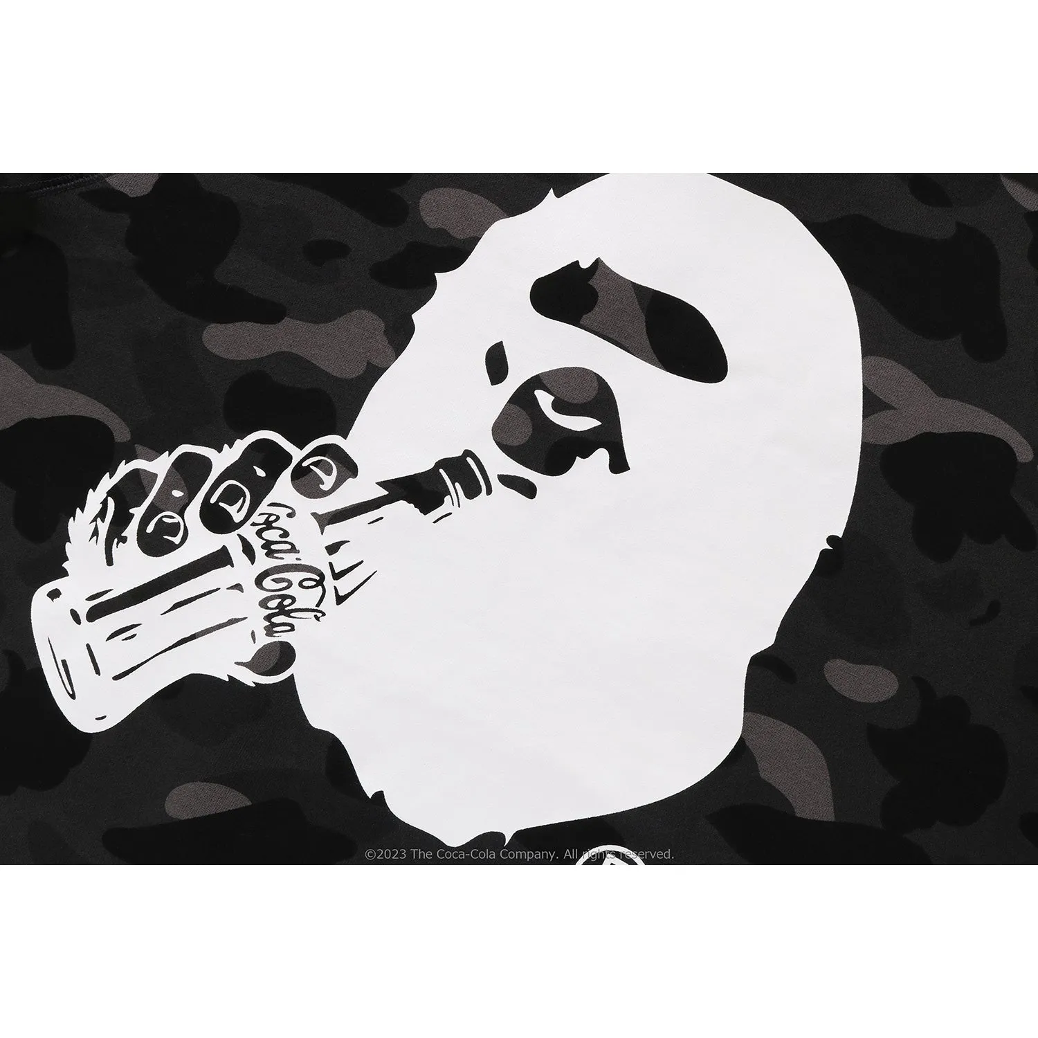 BAPE X COCA-COLA COLOR CAMO APE HEAD PULLOVER HOODIE MENS