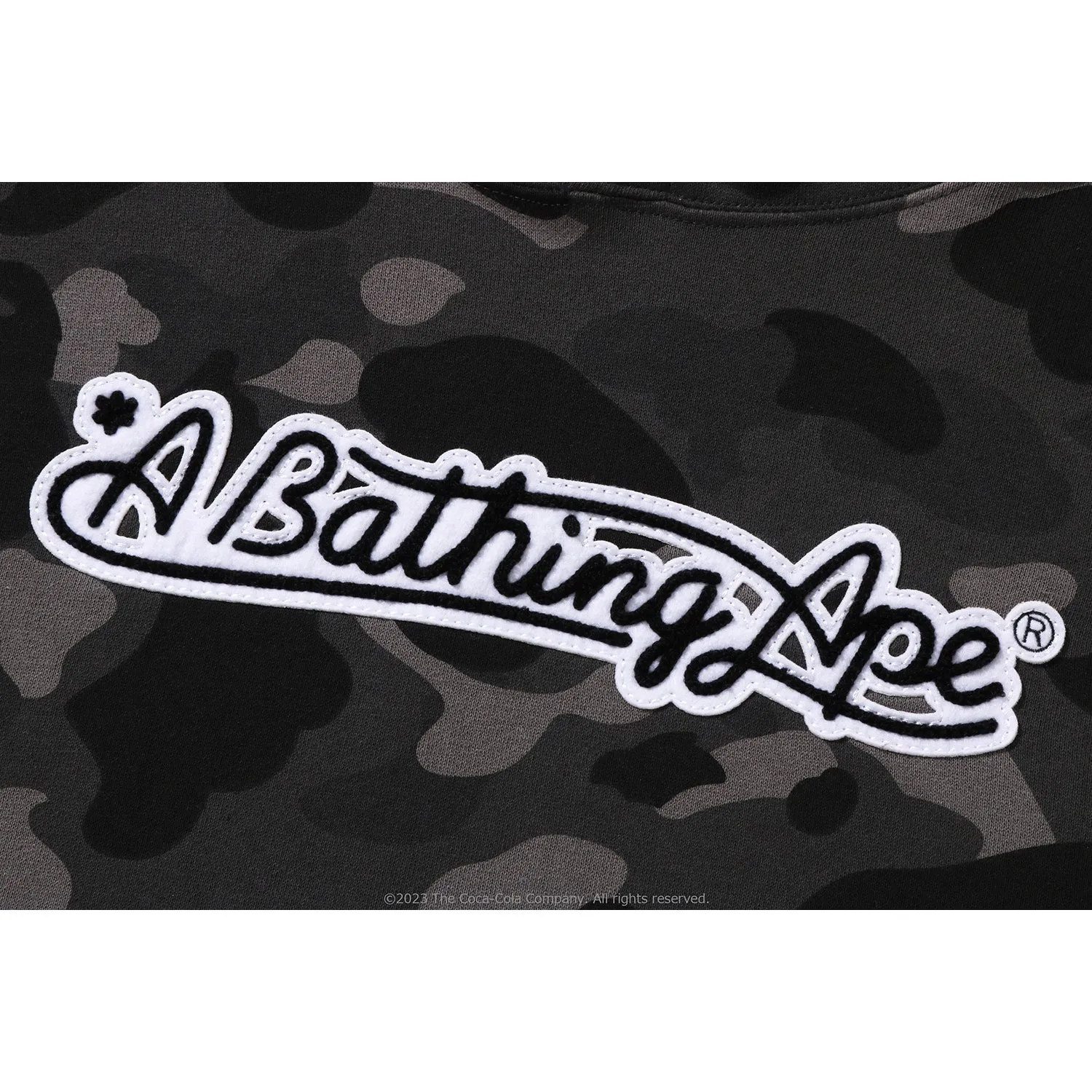 BAPE X COCA-COLA COLOR CAMO APE HEAD PULLOVER HOODIE MENS