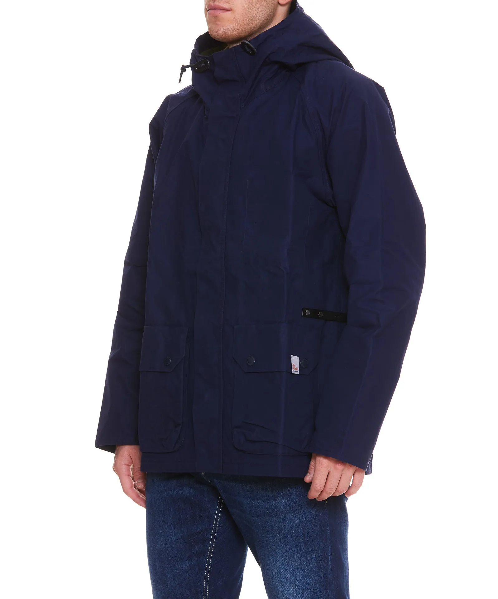 Barbour Zip-Up Drawstring Hooded Jacket