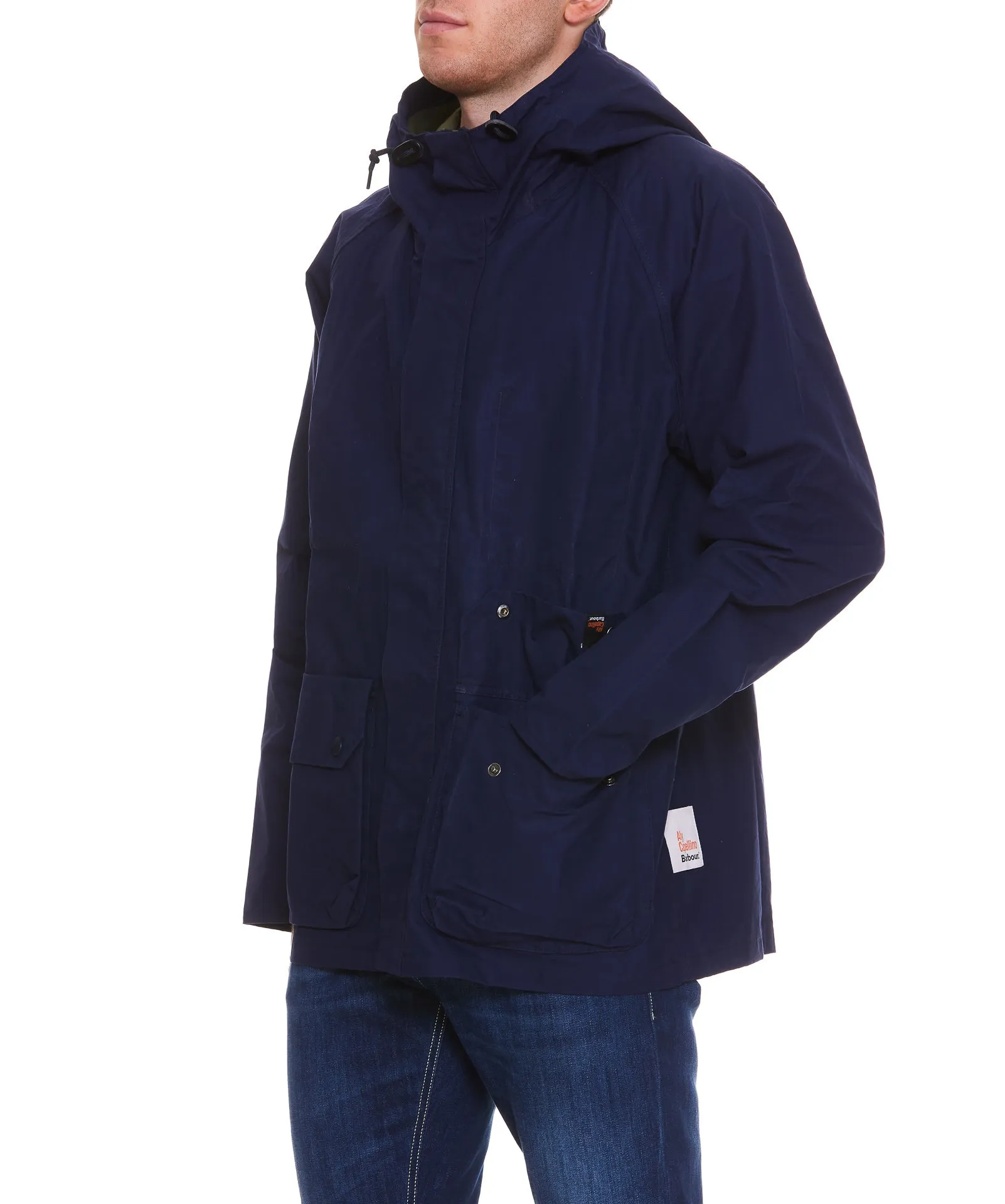 Barbour Zip-Up Drawstring Hooded Jacket