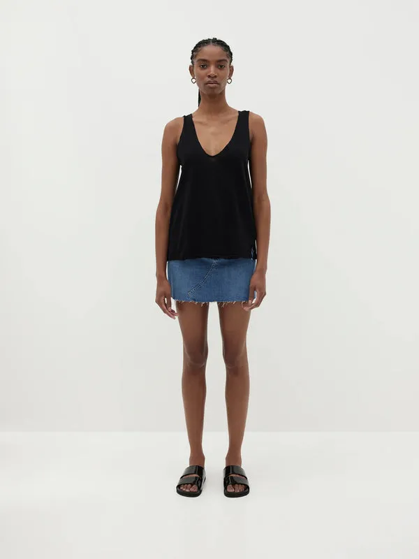 Bassike Minimal V Neck Tank