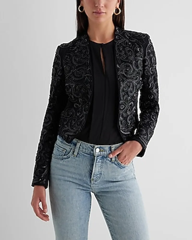 Beaded Cropped Jacket