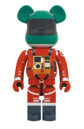 Bearbrick 2001: a space odyssey Space Suit Green Helmet & Orange Suit 1000%