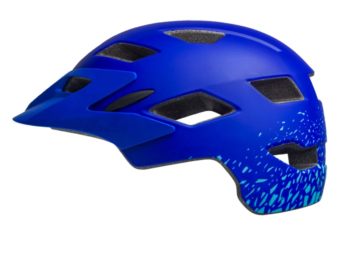 Bell Sidetrack Youth Helmet - Matt Pacific-Sky Fragments