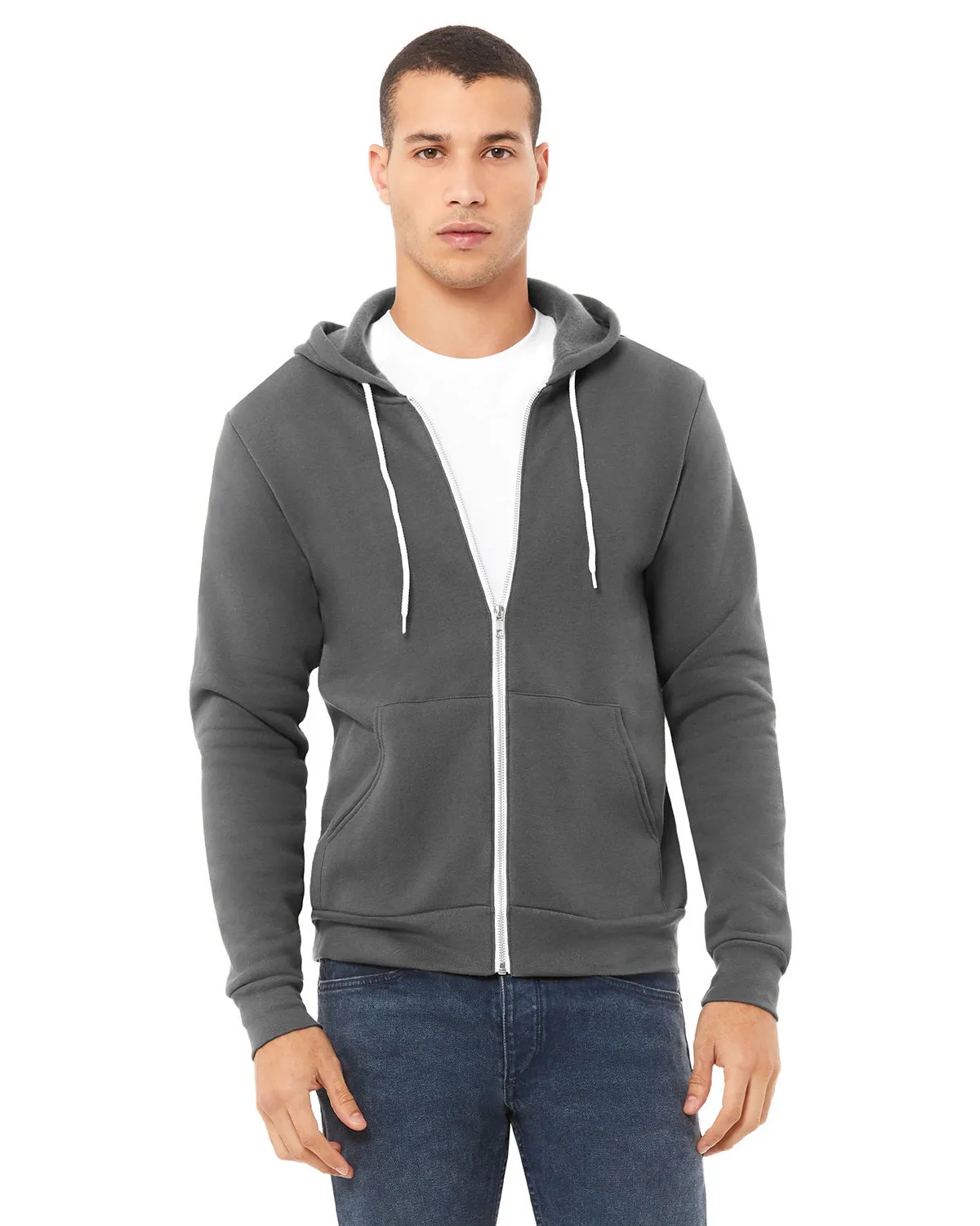 Bella + Canvas 3739 Unisex Sponge Fleece Full-Zip Hoodie