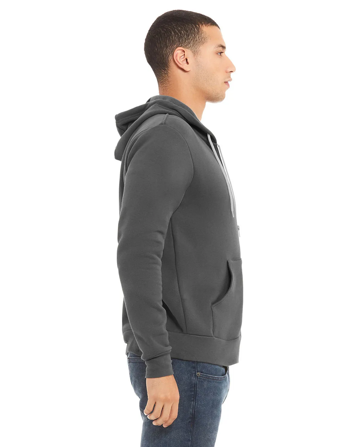 Bella + Canvas 3739 Unisex Sponge Fleece Full-Zip Hoodie