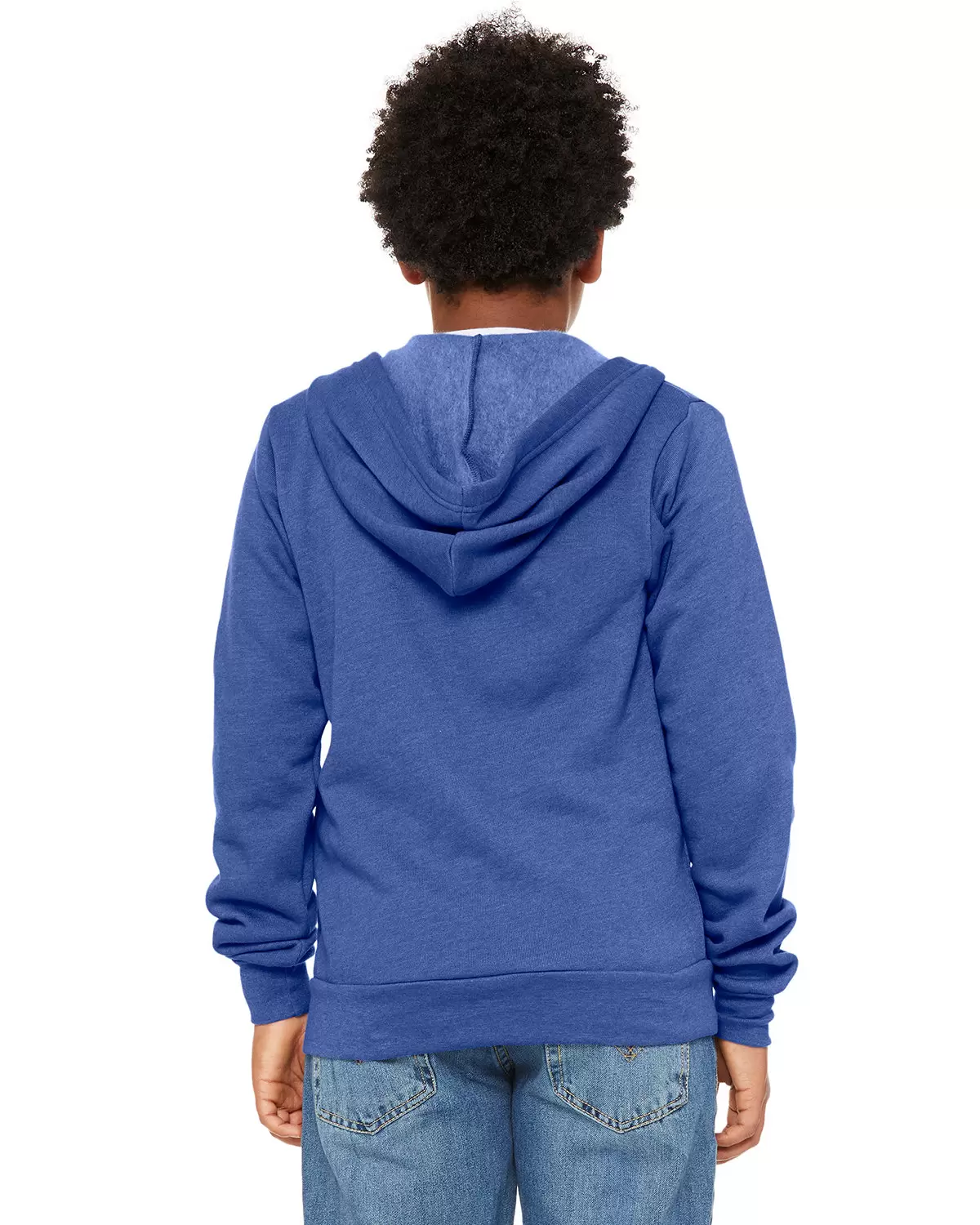 Bella + Canvas 3739Y Youth Sponge Fleece Full-Zip Hoodie SKU: 3739Y