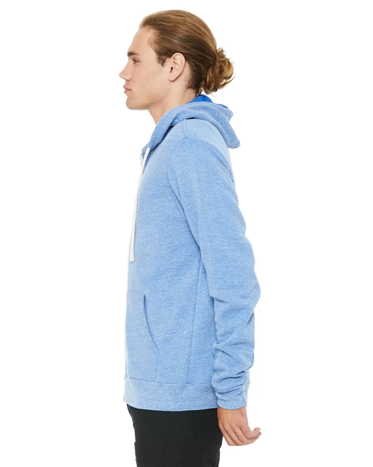 BELLA+CANVAS 3909 Unisex Tri-blend Sponge Fleece Zip-up Hoodie SKU: 3909