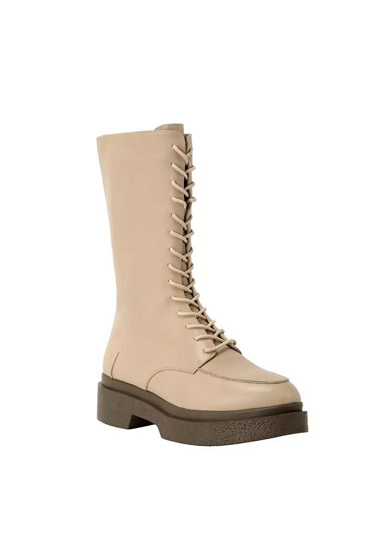 BERACAMY BERACAMY Tie Zip Boot - Soft Birch