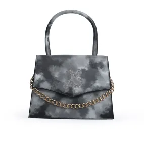 Bianca Black Tie-Dye Handbag