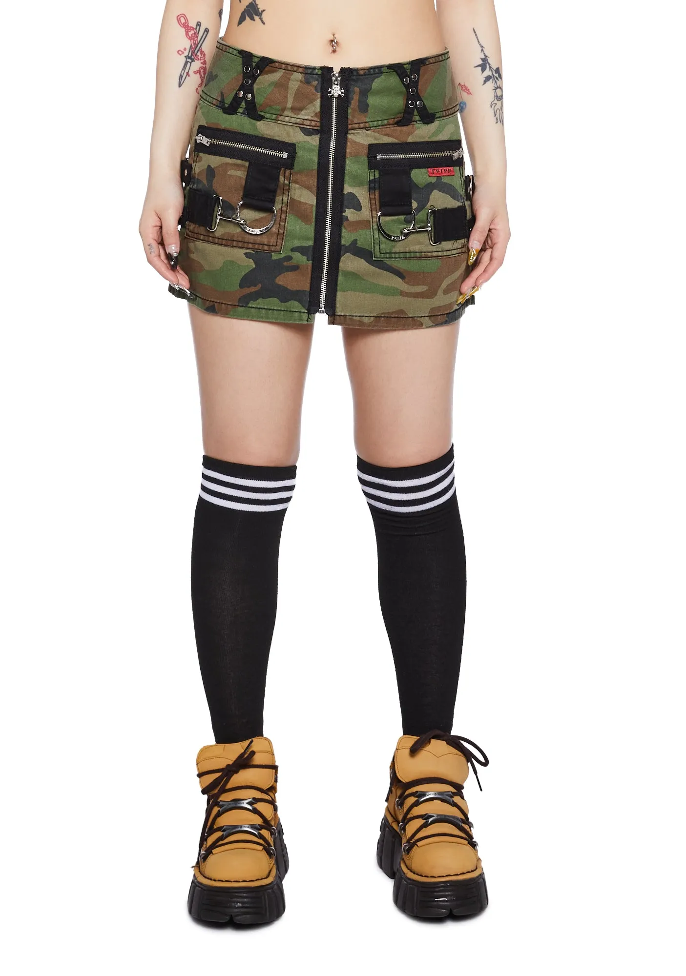 Big Ring Camo Skirt-