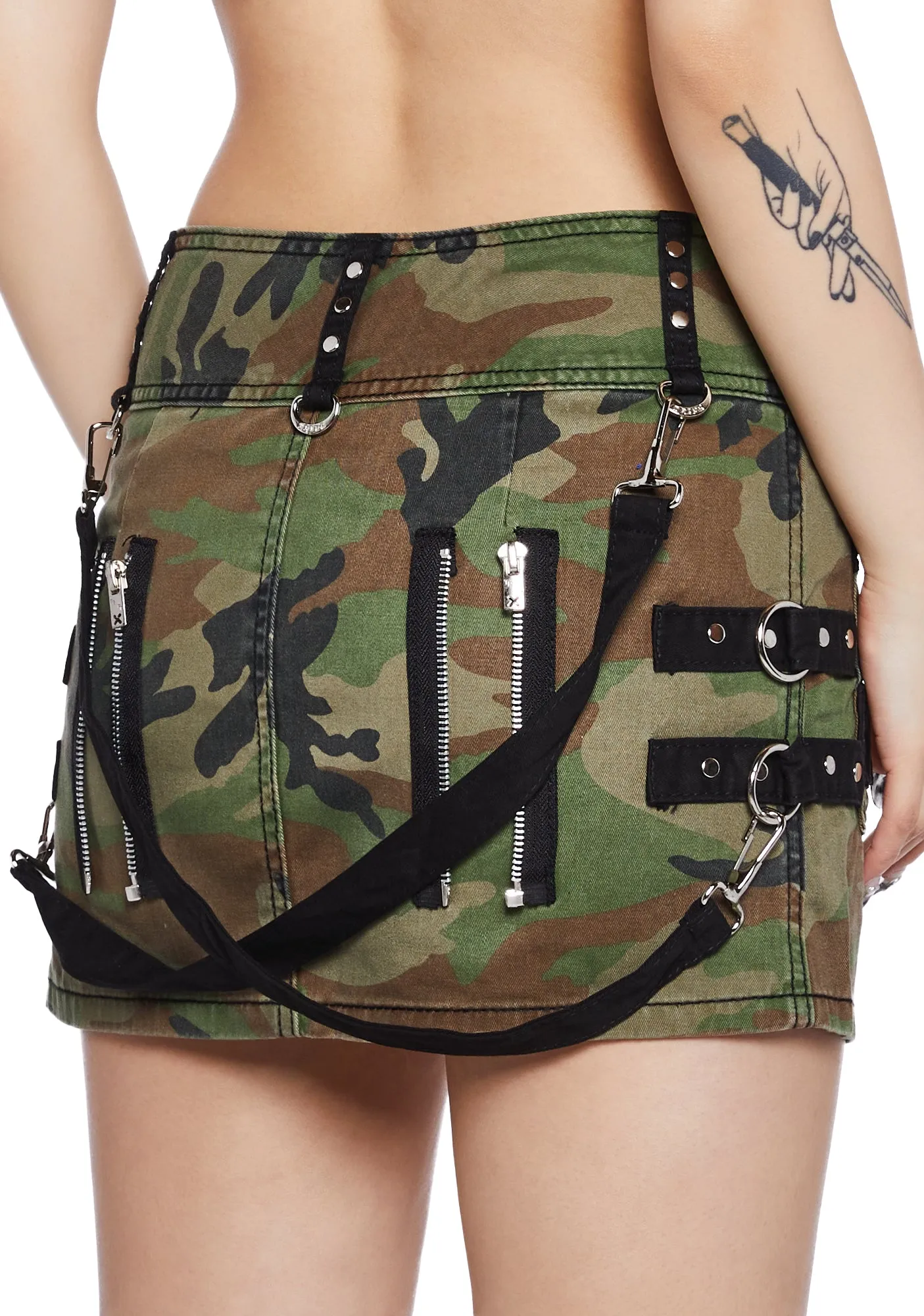 Big Ring Camo Skirt-