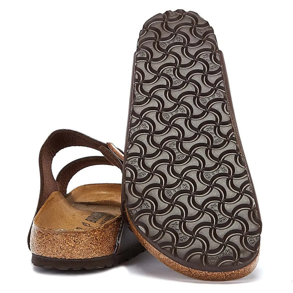 Birkenstock Arizona Dark Brown Synthetic Womens Sandals - UK 7