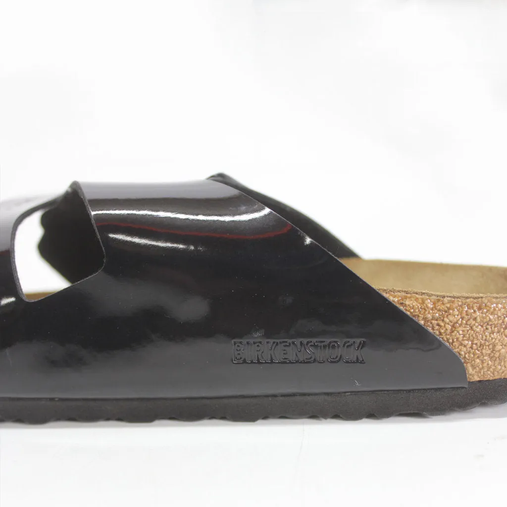 Birkenstock Arizona Patent Black Birko-Flor Womens Sandals - UK 7