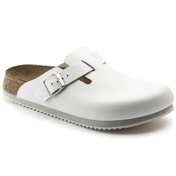 Birkenstock M' Boston BS White Regular Fit Sandals