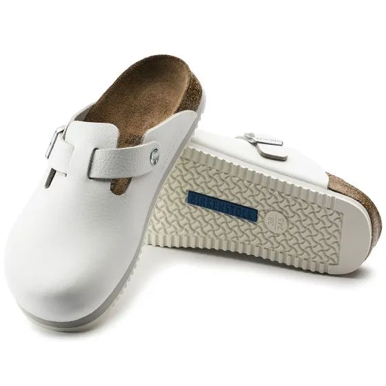 Birkenstock M' Boston BS White Regular Fit Sandals