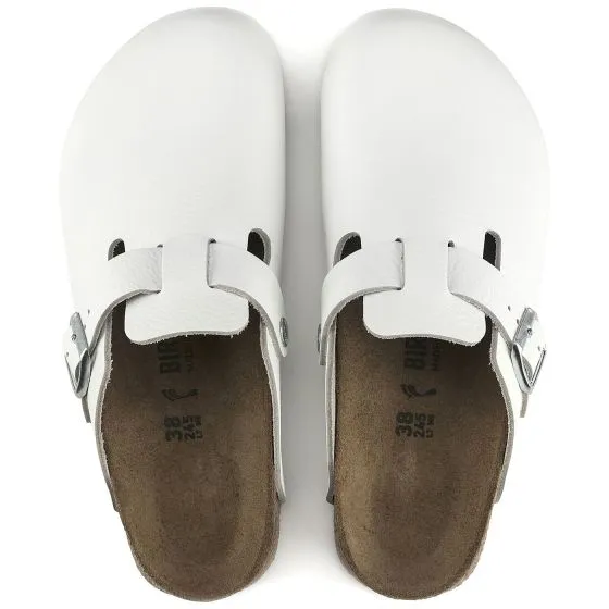 Birkenstock M' Boston BS White Regular Fit Sandals