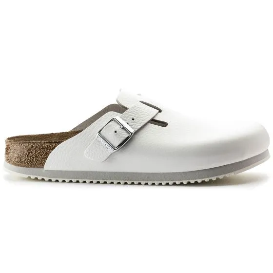 Birkenstock M' Boston BS White Regular Fit Sandals