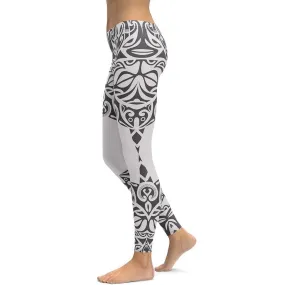 Black and White Tribal Leggings