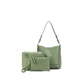 Black Caviar Designs - Handbag- 3 Piece Marina  Pistachio