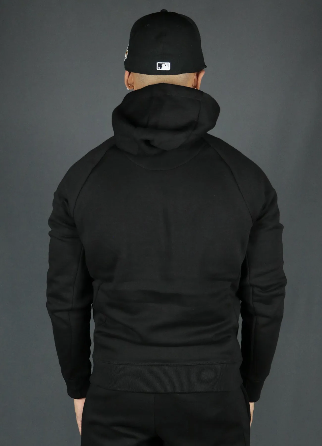 Black Tech Fleece Hoodie | Black Basic Fleece Hoodie | Black Jordan Craig Zipup Hoodie