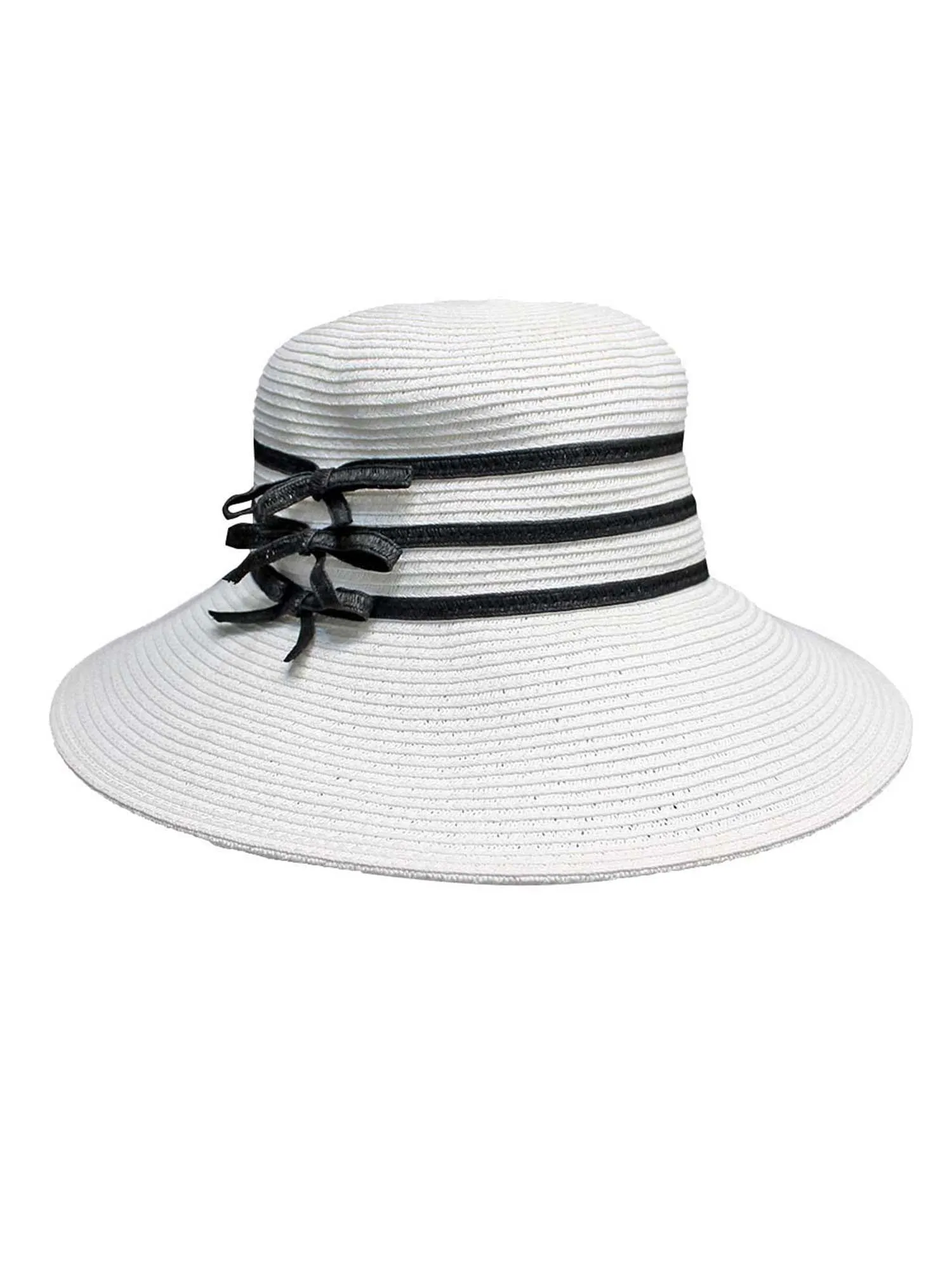 Braided Sun Hat With Black Trim