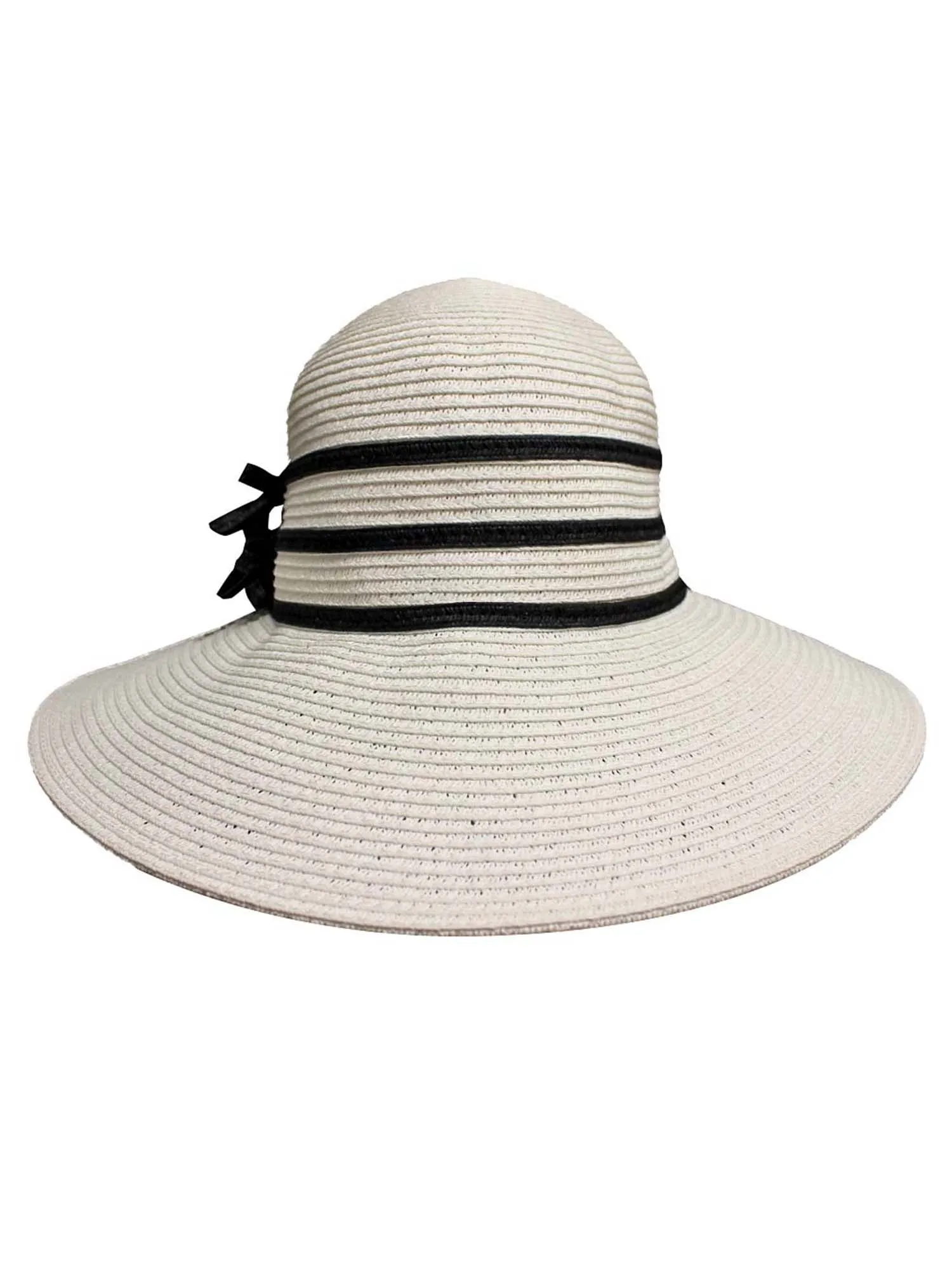 Braided Sun Hat With Black Trim