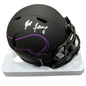 Brett Favre Autographed Minnesota Vikings Eclipse Mini Helmet