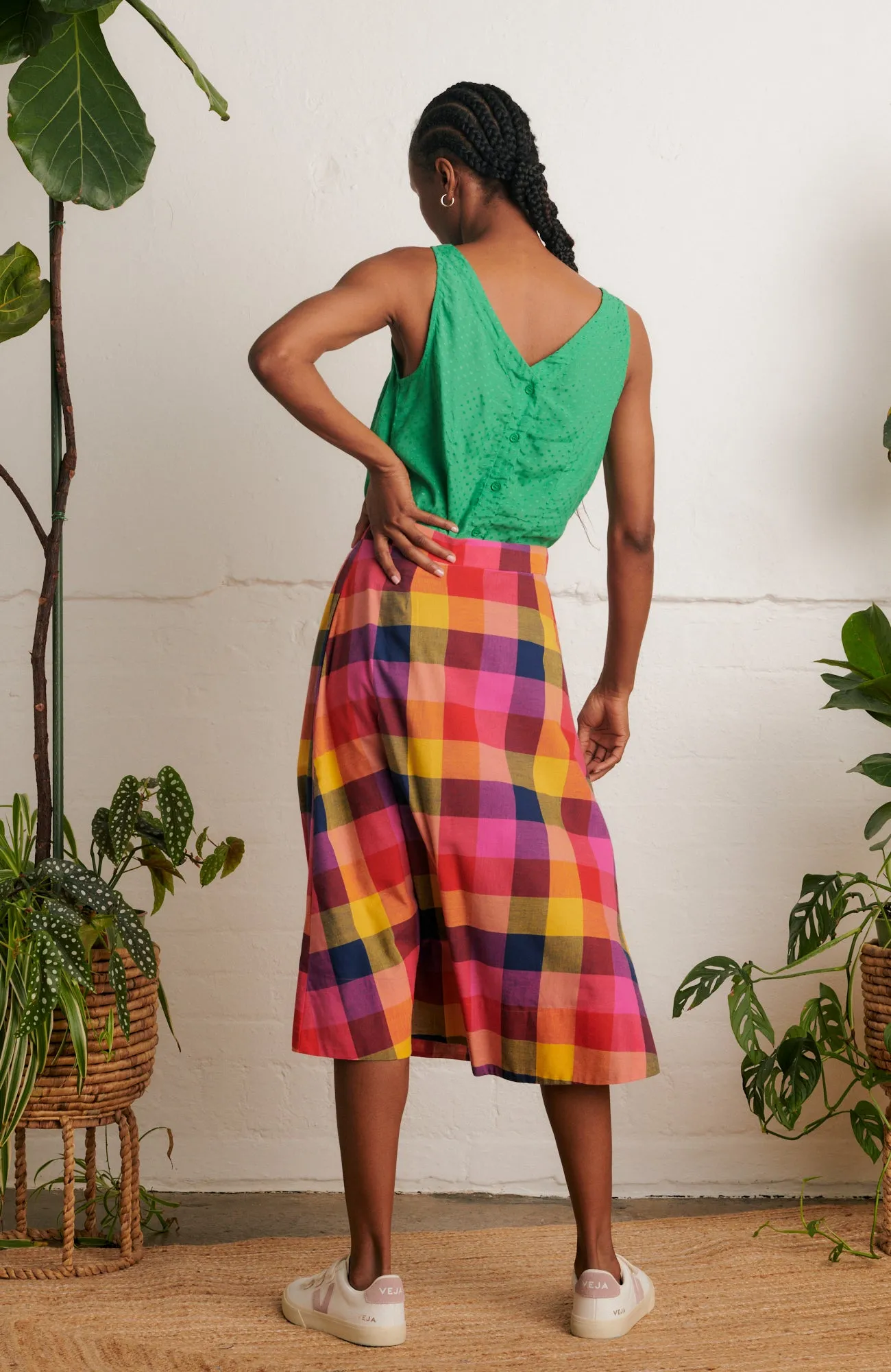 Brianna Jaipur Plaid Skirt