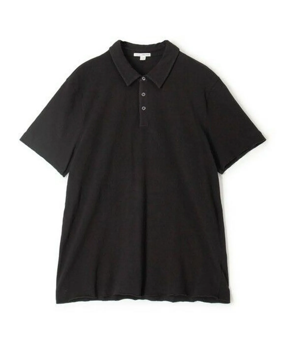 Brushed Jersey S/S Polo-Black