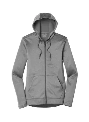 Bulk Orders | Women's Nike Dark Grey Heather Therma-Fit Full-Zip Fleece Hoodie 