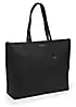 Campo Marzio Winona Black Faux Leather Shopping Bag