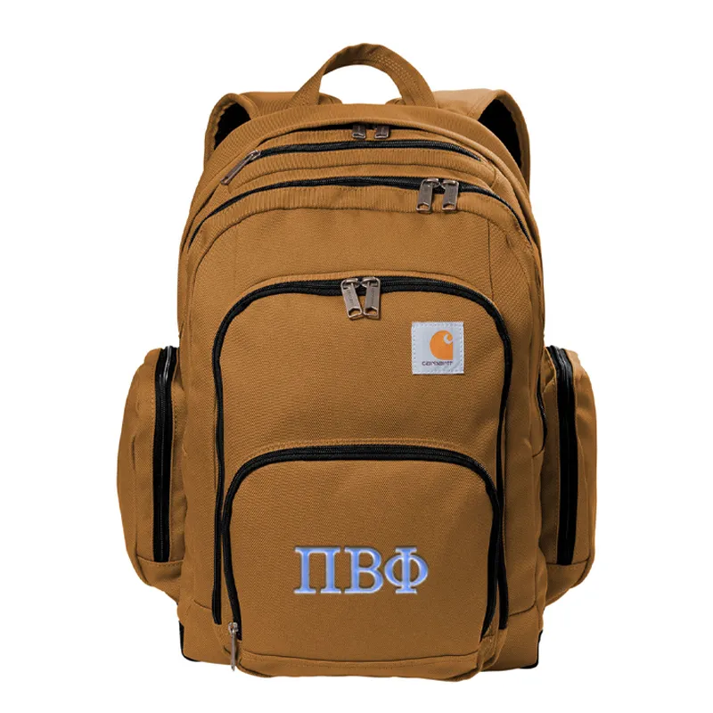 Carhartt Greek Heavy-Duty Backpack, 2-Color Greek Letters - CT89176508 - EMB