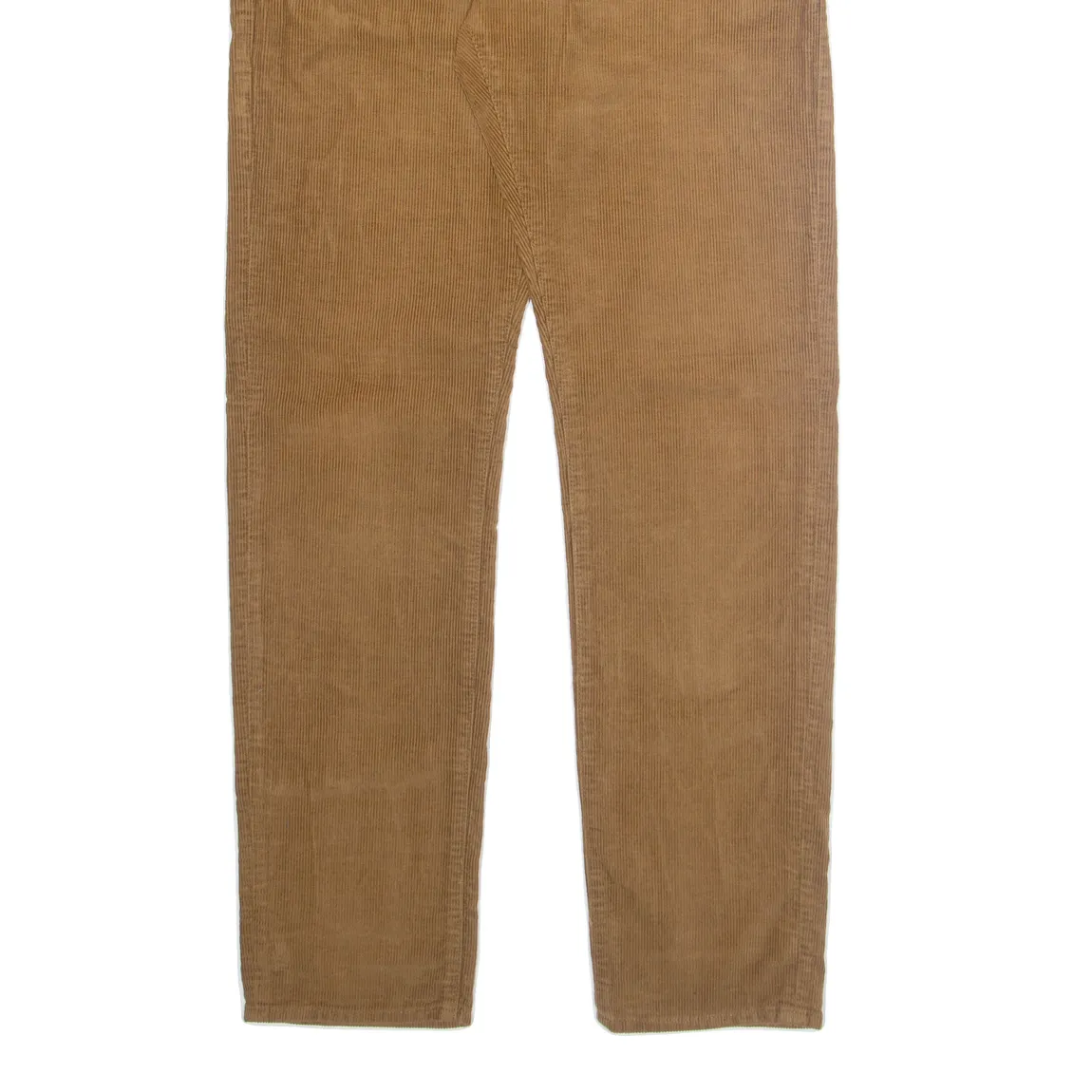 CARHARTT Mens Corduroy Trousers Beige Regular Tapered W33 L34