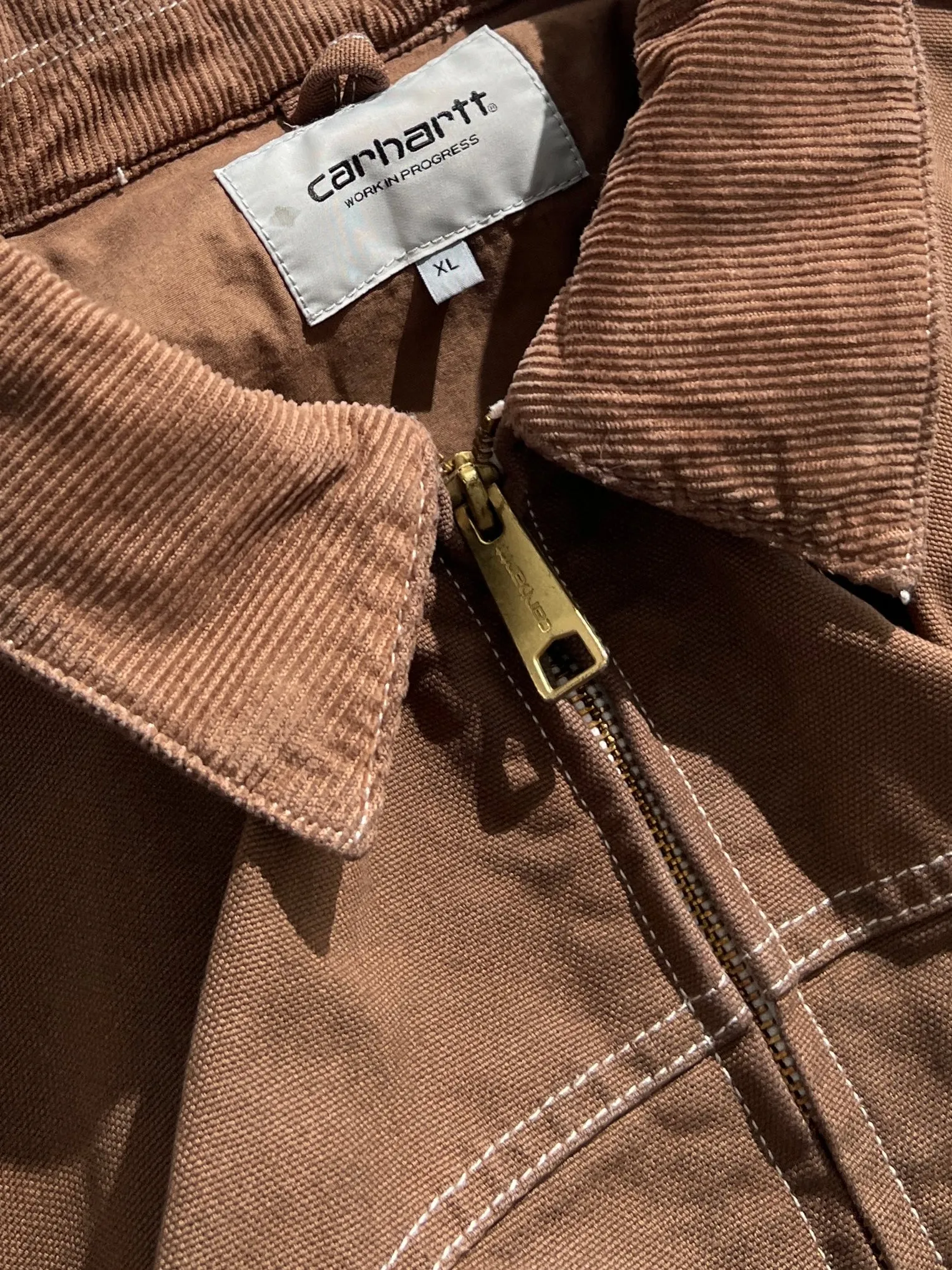 Carhartt Santa Fe contrast stitch zip up work jacket (XL)