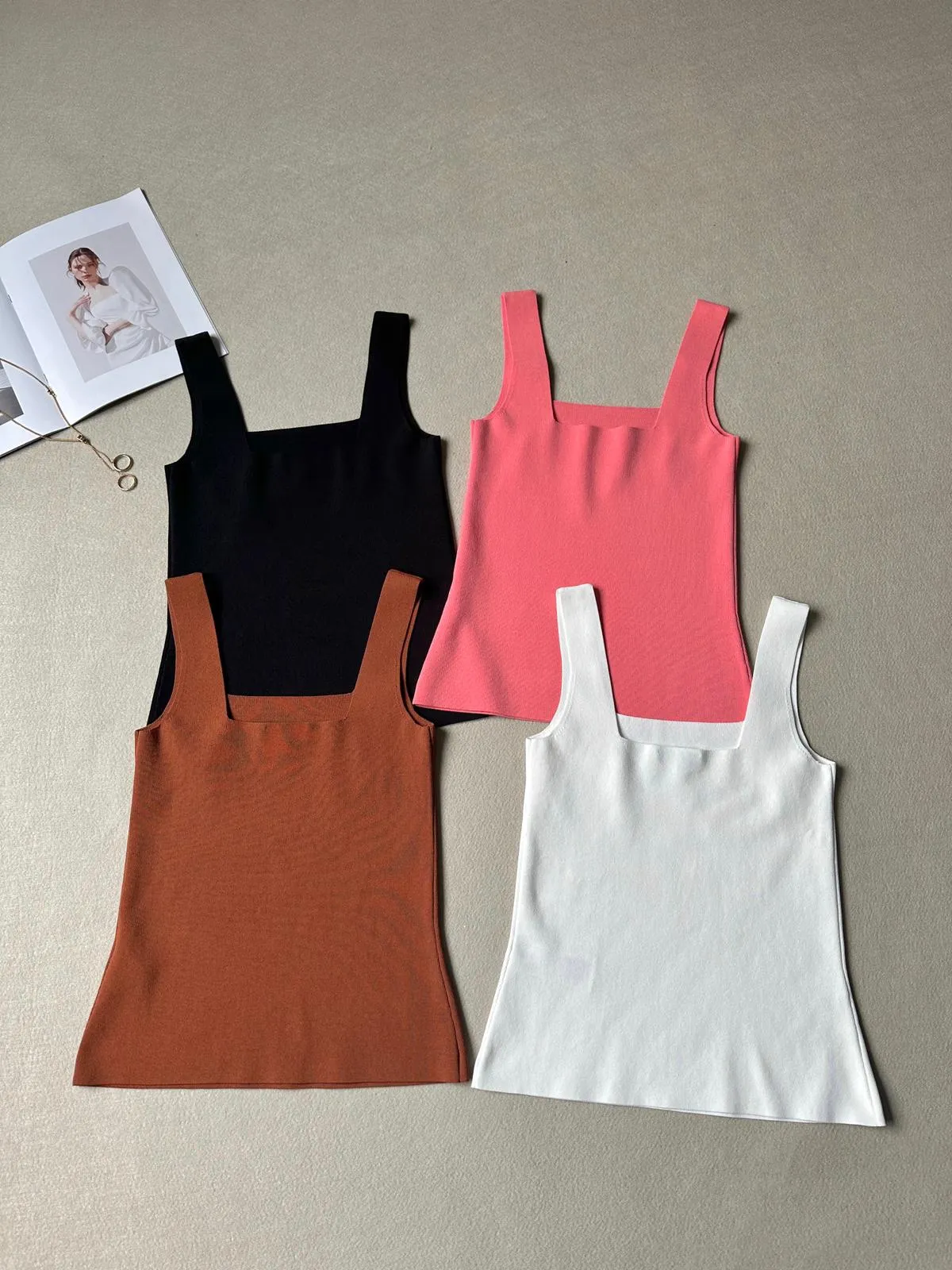 Carina Square Neck Tank Top