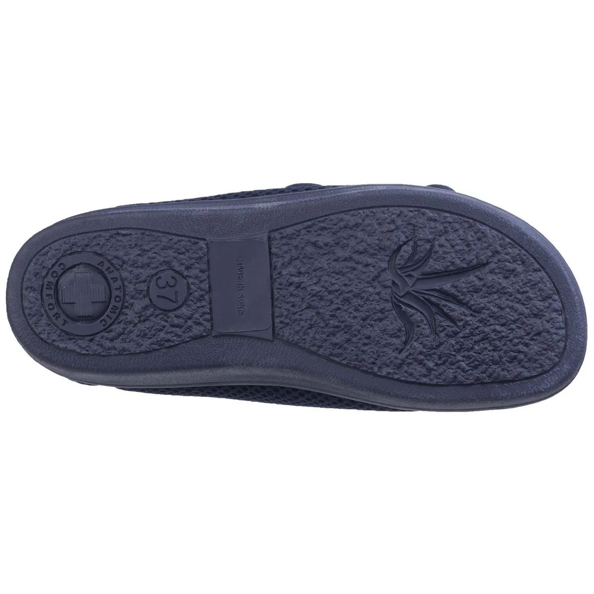 Celia Ruiz 214 Touch Fastening Slipper Wide Fit Navy