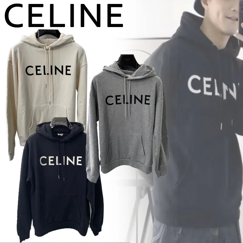 CELINE  |Celine hoodie in cotton fleece