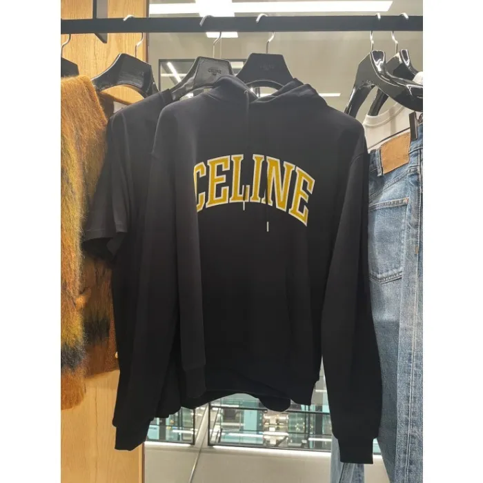 CELINE  |celine loose hoodie in COTTON FLEECE