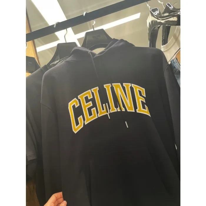 CELINE  |celine loose hoodie in COTTON FLEECE