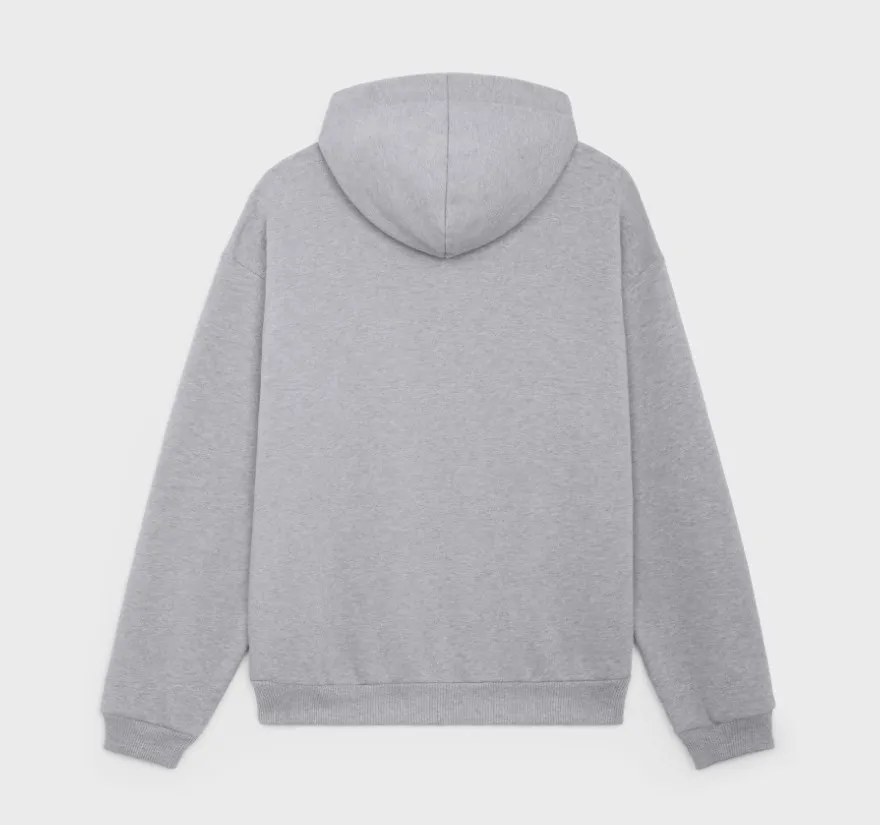 CELINE  |Loose hooded sweatshirt in cotton fleece