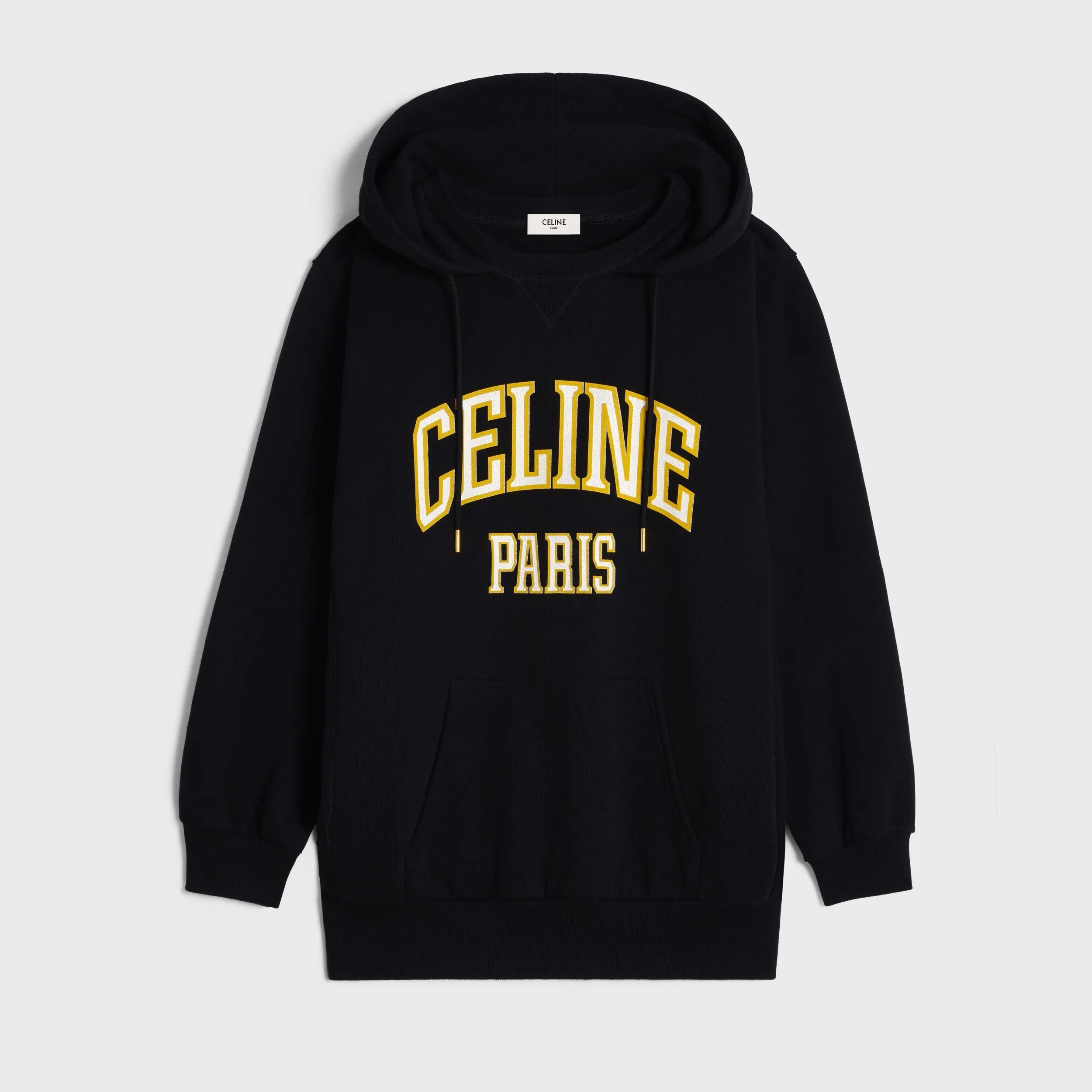 CELINE  |OVERSIZED CELINE HOODIE IN COTTON FLEECE 2Y70F670Q.38WL