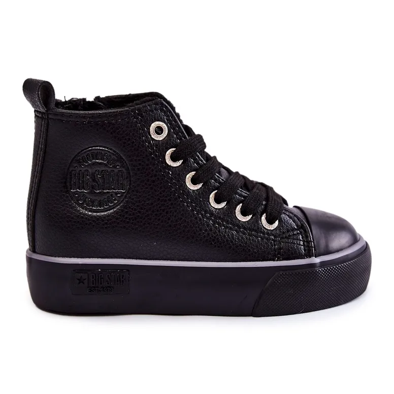 Children's High Sneakers Big Star KK374228 Black