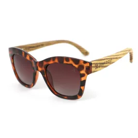 Chloe | Acetate & Walnut Sunglasses