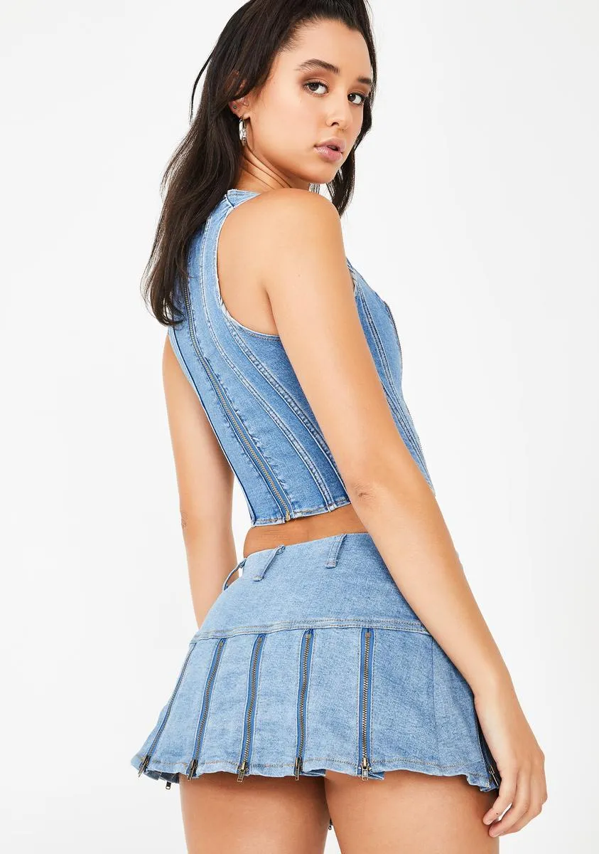 Claudia Denim Skirt-